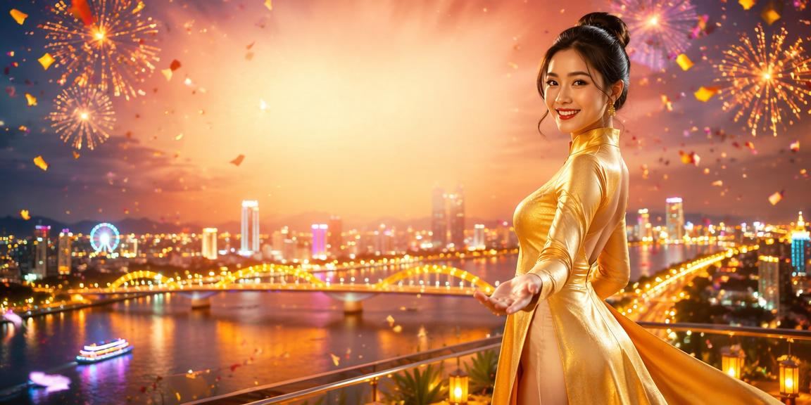 Người dùng tại Đà Nẵng tham gia giải trí casino trực tuyến với trang phục áo dài truyền thống